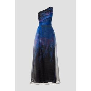 Rene Ruiz Collection Blue Organza Gown